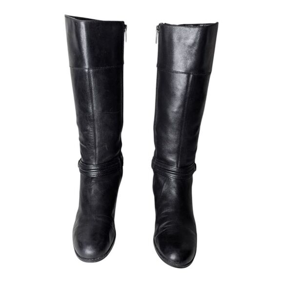 BANDOLINO Carlita Black Leather Riding Boot Size 8.5M - Picture 4 of 9